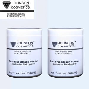 Johnson White Cosmetics Dust-Free Bleach Powder (500gm) Combo Pack