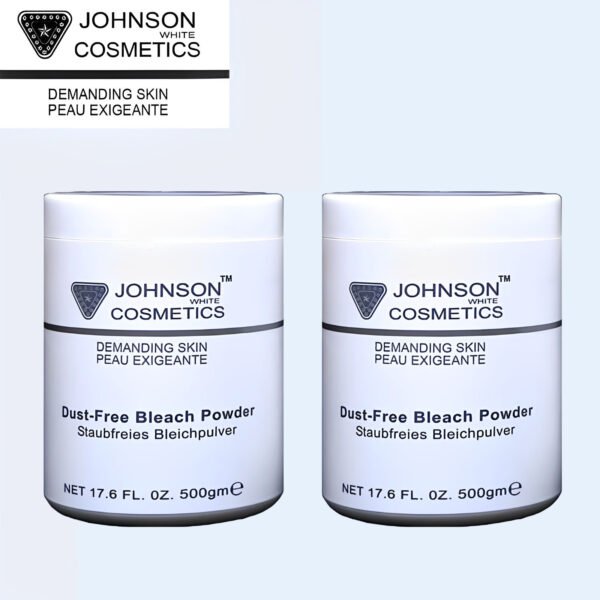 Johnson White Cosmetics Dust-Free Bleach Powder (500gm) Combo Pack