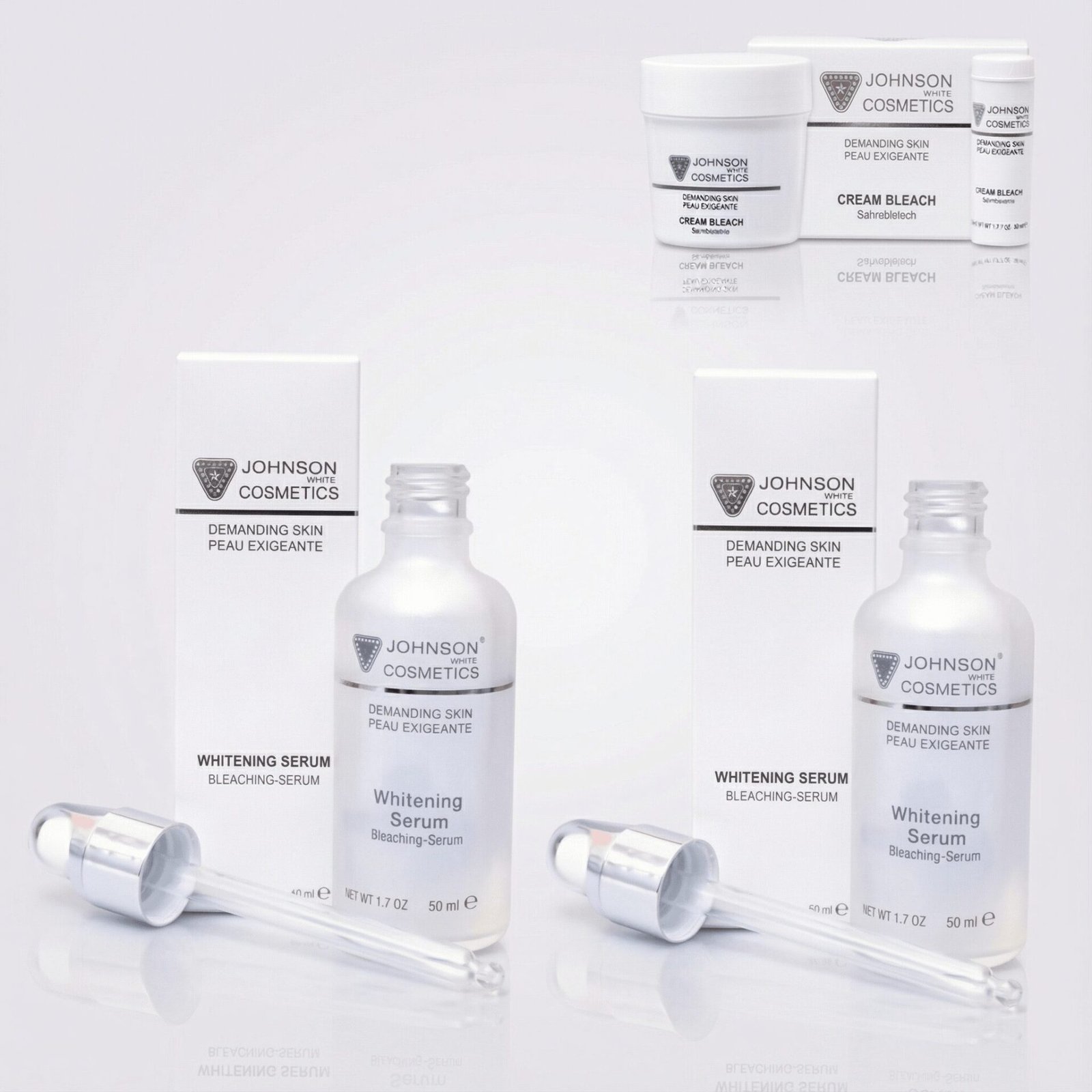 BUY 2 Johnson White Serums GET Bleach Cream (28gm) FREE