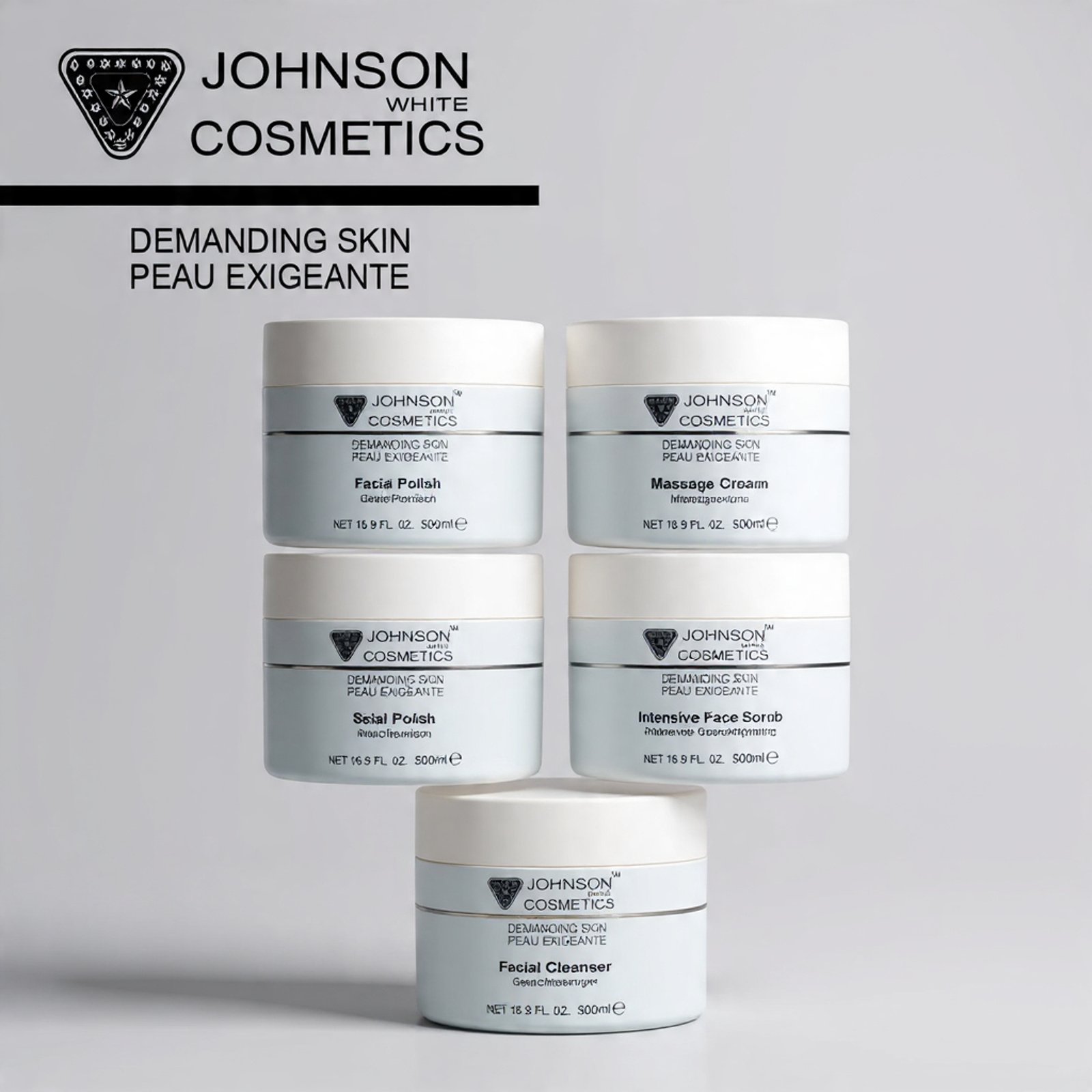Johnson White Cosmetics Facial Kit (500ml Each) Pack of 5