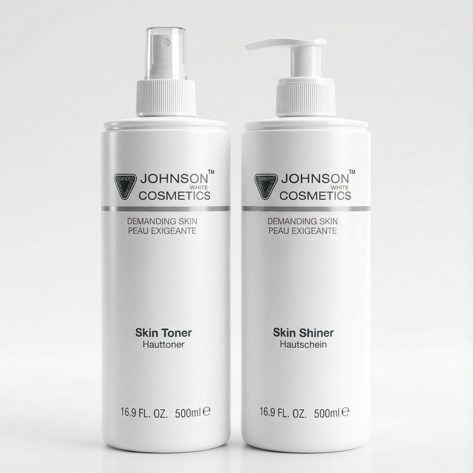 Johnson White Cosmetics Skin Shiner & Toner (500ml Each)