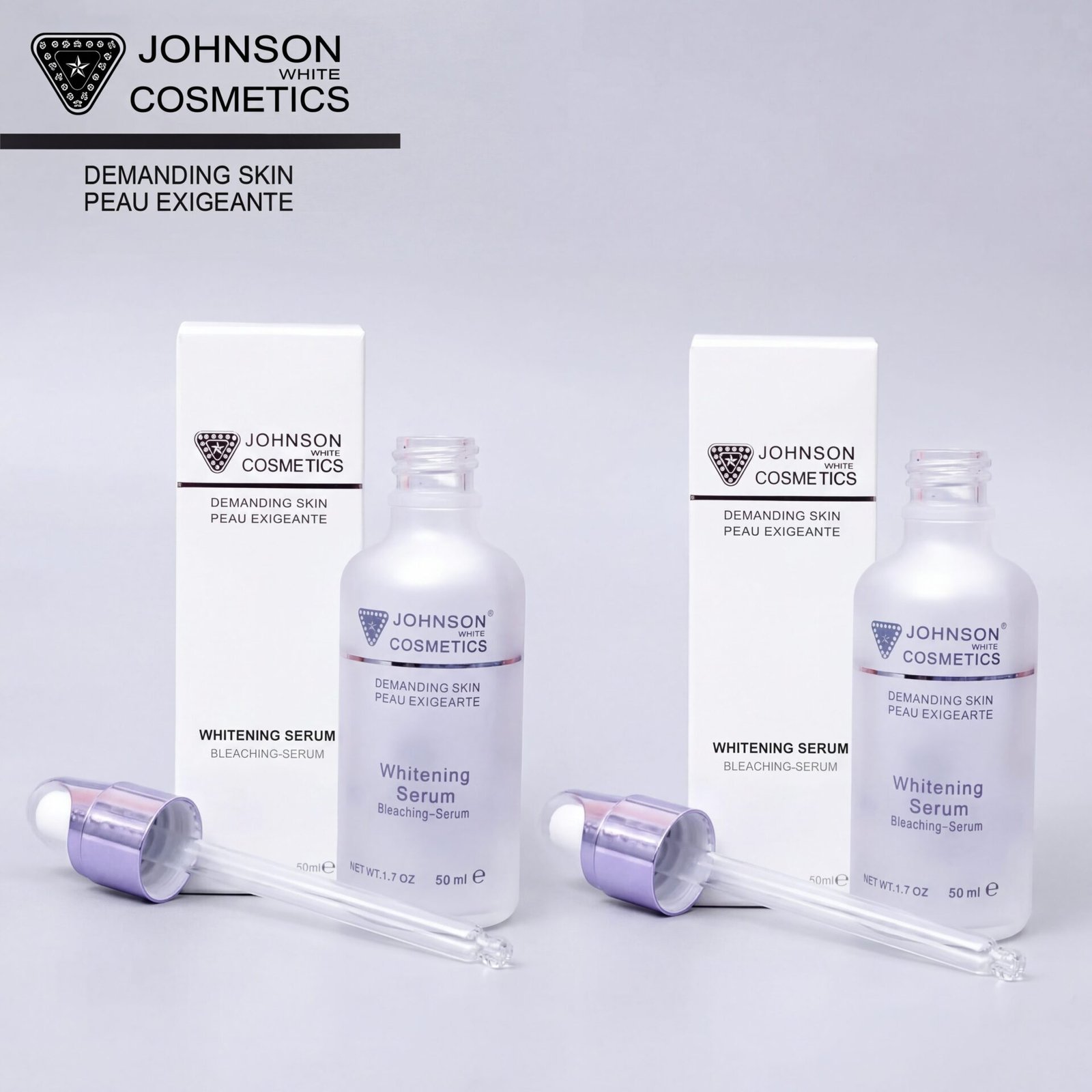 Johnson White Cosmetics Whitening Bleaching Serum (50ml) Combo Pack