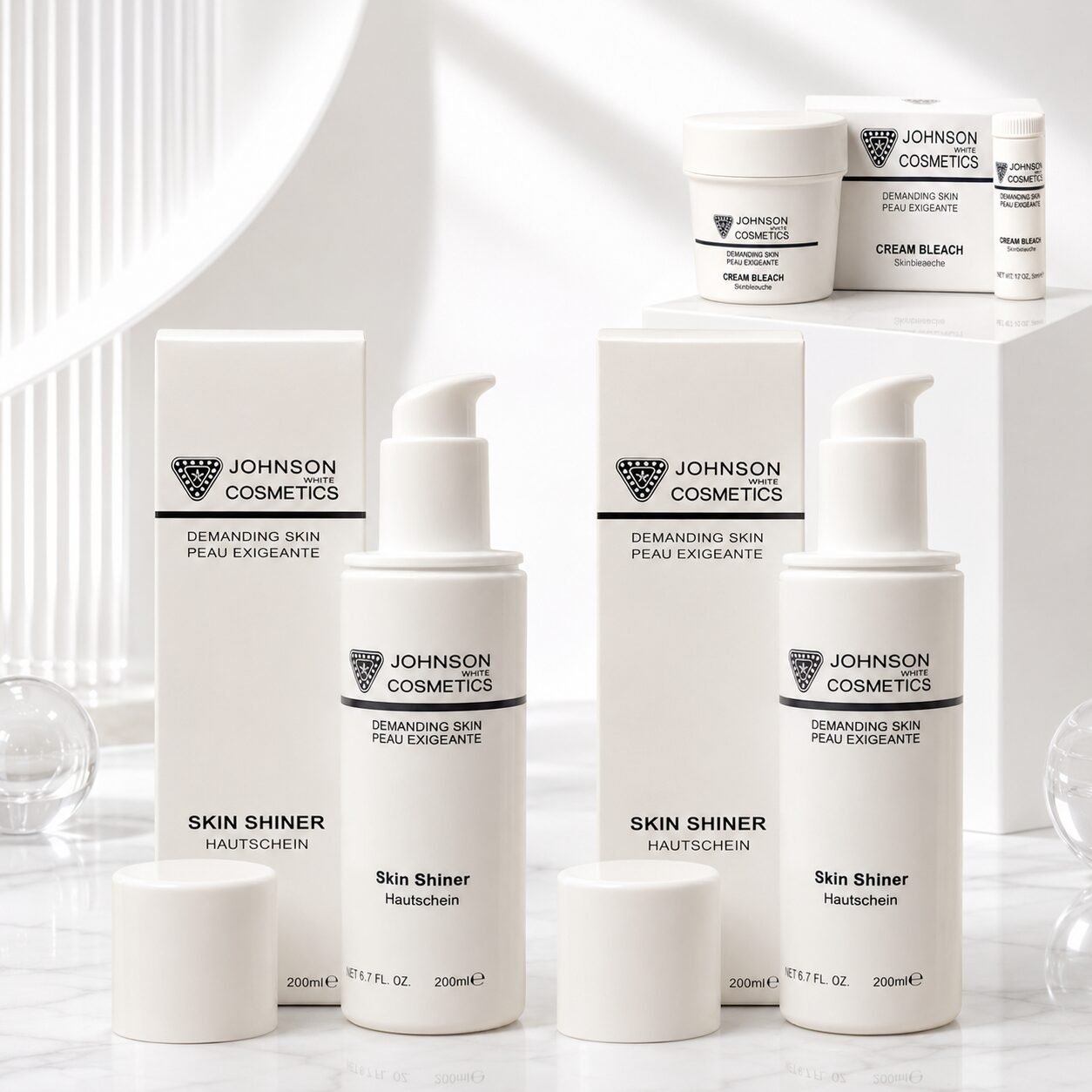 BUY 2 Johnson White Skin Shiner GET Bleach Cream (28gm) FREE