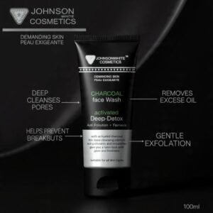 Johnson White Cosmetics Charcoal Face Wash (100ml)