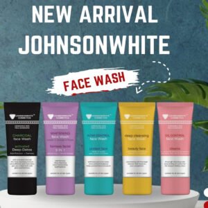 Johnson White Cosmetics Face Washes Deal (100ml Each) Pack of 5