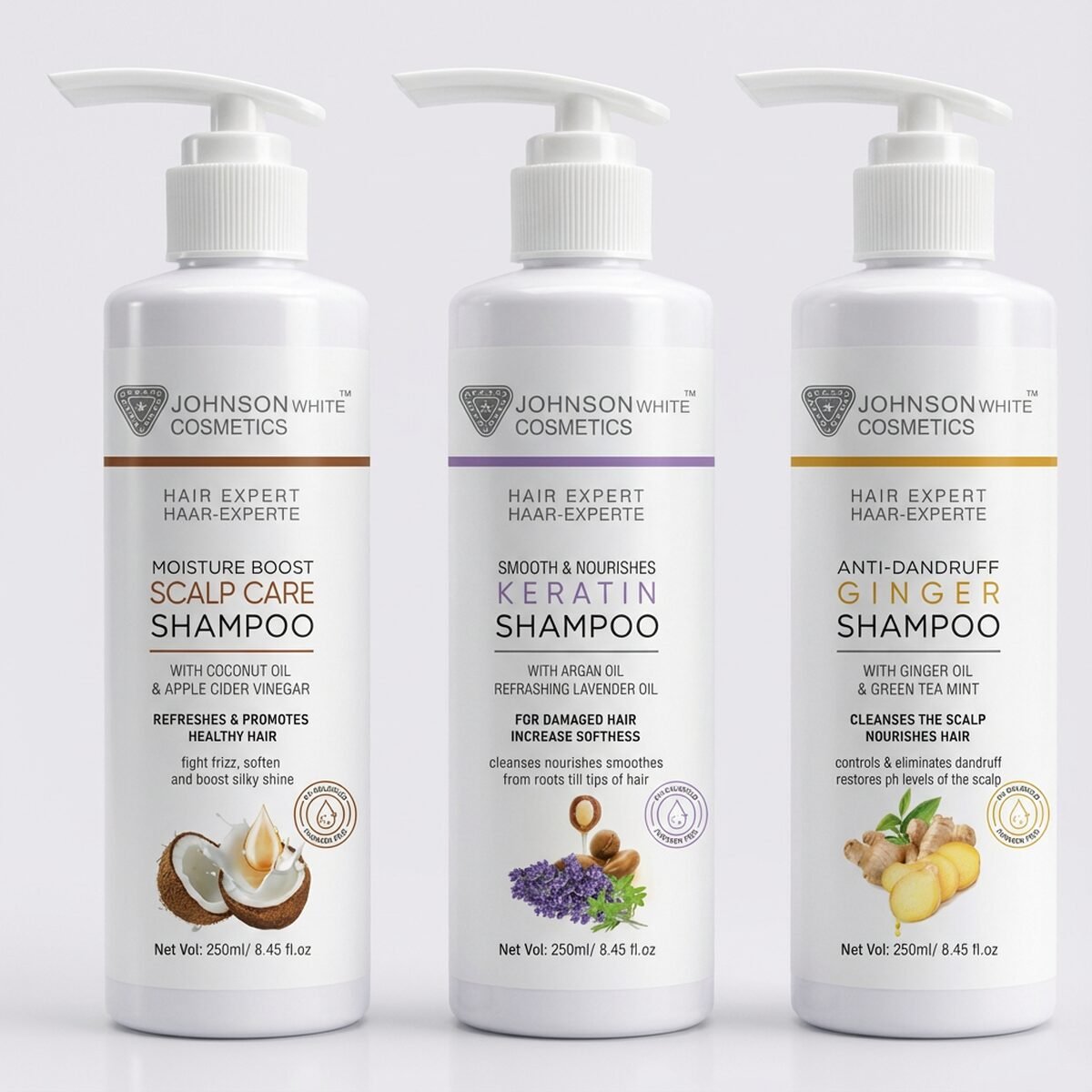 Johnson White Cosmetics Hair Expert Shampoo Deal (Pack of 3)