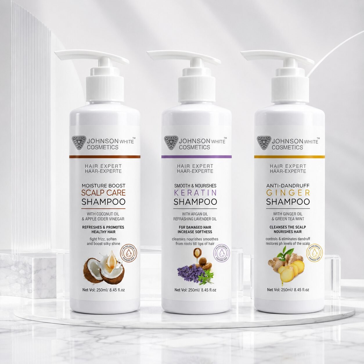 Johnson White Cosmetics Hair Expert Shampoo Deal (Pack of 3)